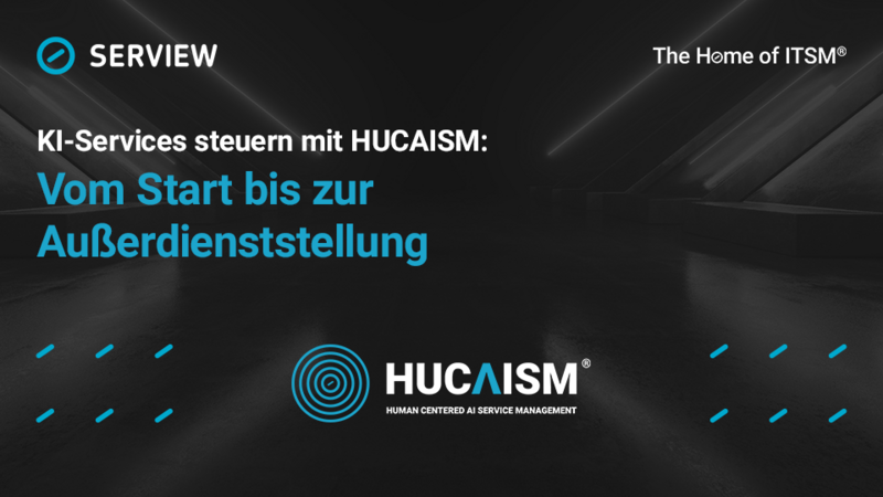 Grafik KI-Services steuern mit HUCAISM: Vom Start bis zur Außerdienststellung