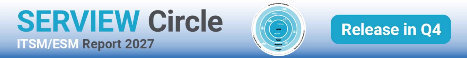 Grafik Desktop SERVIEW Circle ITSM/ESM Report 2027