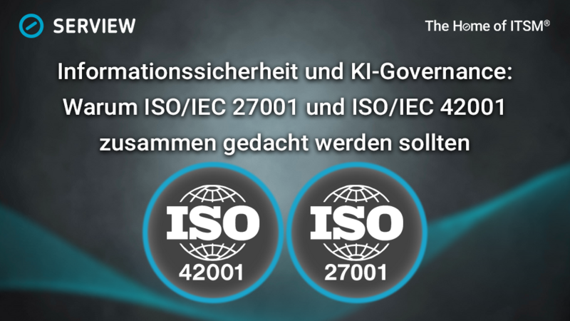 Grafik Informationssicherheit und KI-Governance: Warum ISO/IEC 27001 und ISO/IEC 42001 zusammen gedacht werden sollten