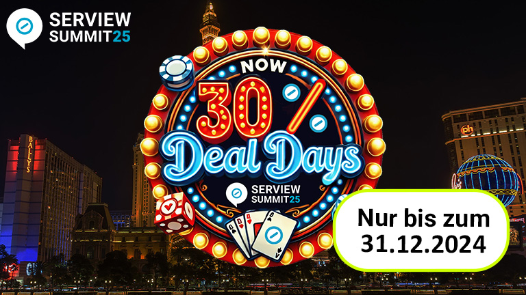 SERVIEW Summit25: Deal Days nur noch wenige Tage Grafik Summit25_DealDays